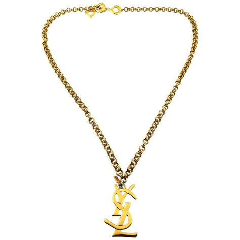 women ysl necklace|vintage ysl jewelry.